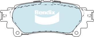 Bendix-AU DB2245 EV - Тормозные колодки, дисковые, комплект autospares.lv