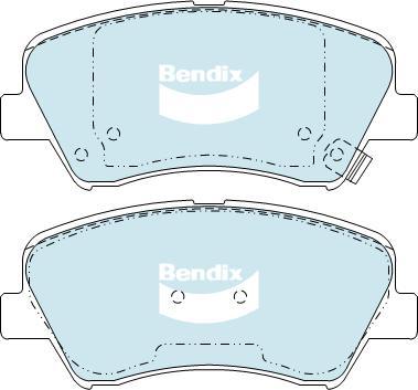 Bendix-AU DB2240 GCT - Тормозные колодки, дисковые, комплект autospares.lv