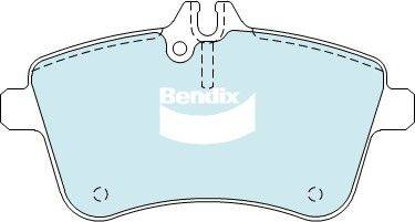 Bendix-AU DB2233 HD - Тормозные колодки, дисковые, комплект autospares.lv