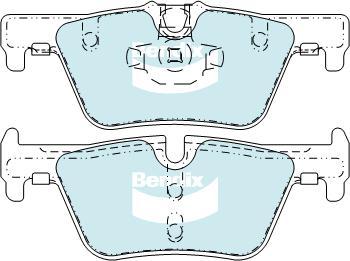 Bendix-AU DB2224 EURO+ - Тормозные колодки, дисковые, комплект autospares.lv