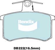 Bendix-AU DB222 EURO+ - Тормозные колодки, дисковые, комплект autospares.lv