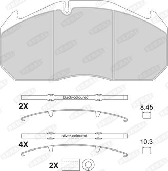 Beral 2905330004145674 - Тормозные колодки, дисковые, комплект autospares.lv