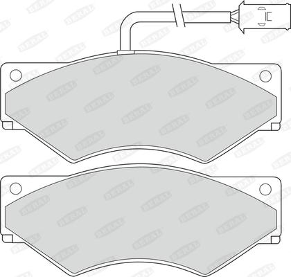 Beral 2900120004134753 - Тормозные колодки, дисковые, комплект autospares.lv