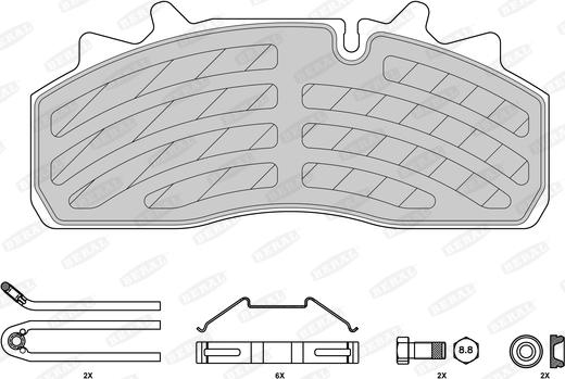 Beral 2915930004145684 - Тормозные колодки, дисковые, комплект autospares.lv