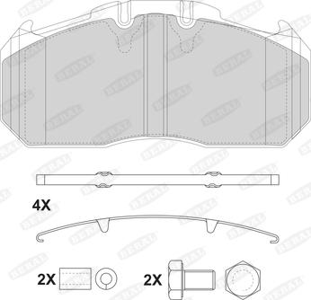 Beral 2915630004145674 - Тормозные колодки, дисковые, комплект autospares.lv