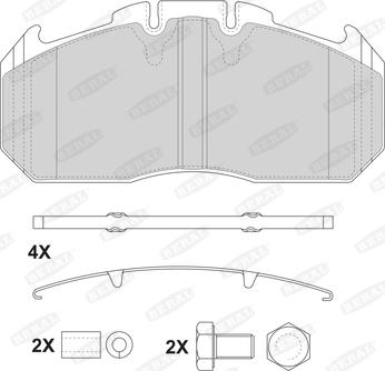 Beral 2915630004145724 - Тормозные колодки, дисковые, комплект autospares.lv