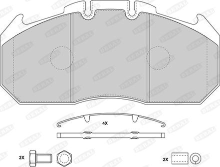 Beral 2913130004195724 - Тормозные колодки, дисковые, комплект autospares.lv