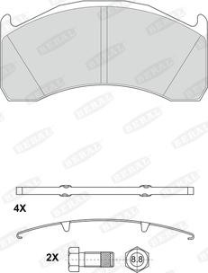 Beral 2913729004195624 - Тормозные колодки, дисковые, комплект autospares.lv