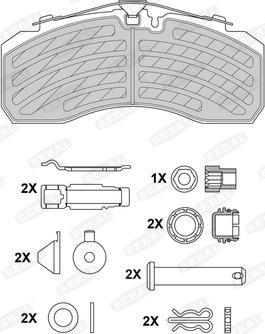 Beral 2925330004145674 - Тормозные колодки, дисковые, комплект autospares.lv