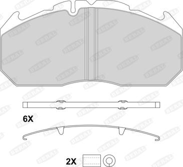 Beral 2921028004145684 - Тормозные колодки, дисковые, комплект autospares.lv