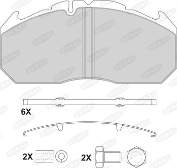 Beral 2921028004145724 - Тормозные колодки, дисковые, комплект autospares.lv