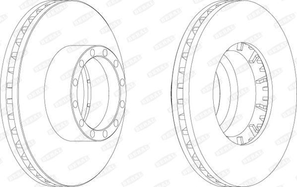 Beral BCR155A - Тормозной диск autospares.lv