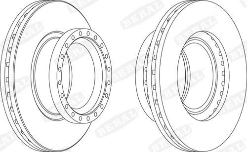 Beral BCR157A - Тормозной диск autospares.lv