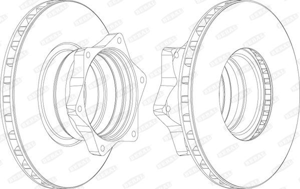 Beral BCR165A - Тормозной диск autospares.lv