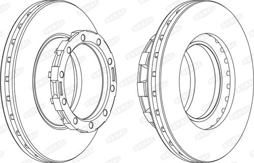 PE Automotive 01667100 - Тормозной диск autospares.lv