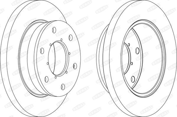 Beral BCR343A - Тормозной диск autospares.lv