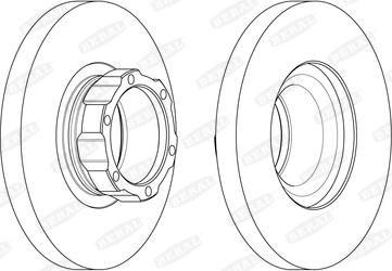 Beral BCR354A - Тормозной диск autospares.lv