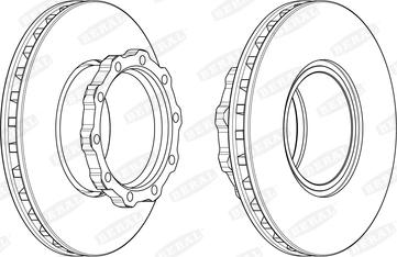 Beral BCR353A - Тормозной диск autospares.lv