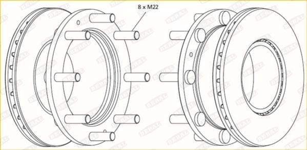 Beral BCR308A - Тормозной диск autospares.lv