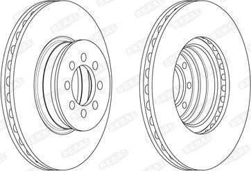 Beral BCR335A - Тормозной диск autospares.lv