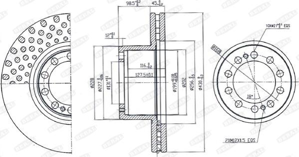 Beral BCR323A - Тормозной диск autospares.lv