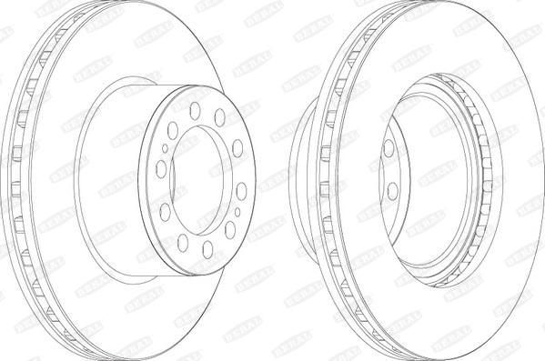 Beral BCR323A - Тормозной диск autospares.lv