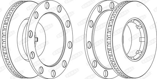 Beral BCR243A - Тормозной диск autospares.lv