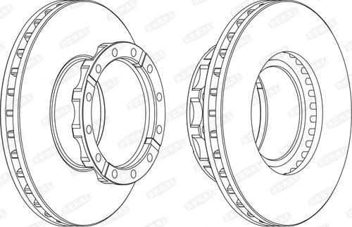 Beral BCR254A - Тормозной диск autospares.lv