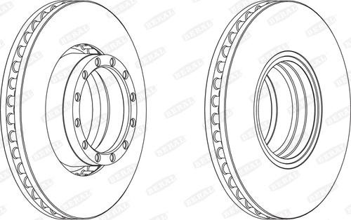 Beral BCR251A - Тормозной диск autospares.lv