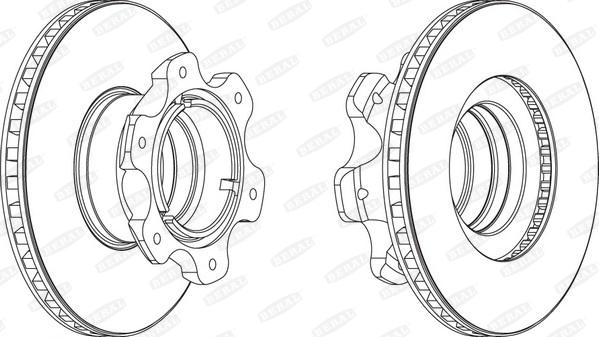 Beral BCR209A - Тормозной диск autospares.lv