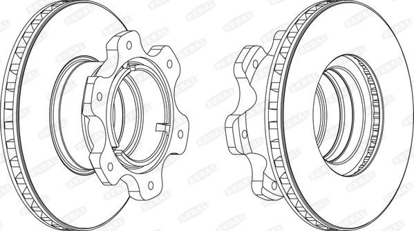 Beral BCR208A - Тормозной диск autospares.lv