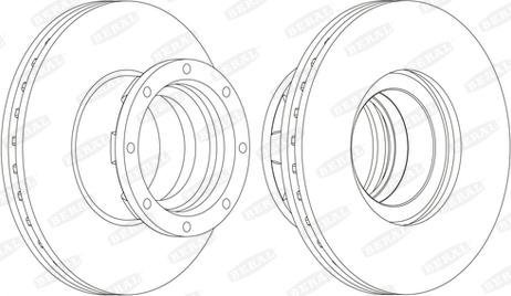 Beral BCR216A - Тормозной диск autospares.lv