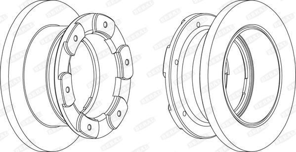 Beral BCR236A - Тормозной диск autospares.lv