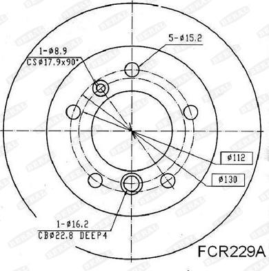 Beral BCR229A - Тормозной диск autospares.lv