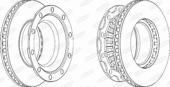 Beral BCR222A - Тормозной диск autospares.lv