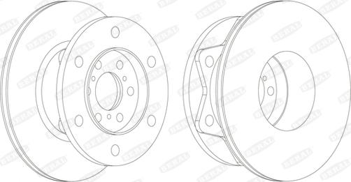 Beral BCR274A - Тормозной диск autospares.lv