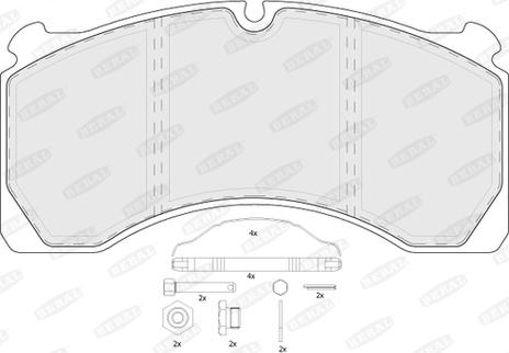 Beral BCV29124TK - Тормозные колодки, дисковые, комплект autospares.lv