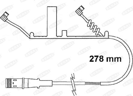 Beral FAI161 - Сигнализатор, износ тормозных колодок autospares.lv