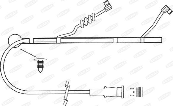 Beral UAI164 - Сигнализатор, износ тормозных колодок autospares.lv