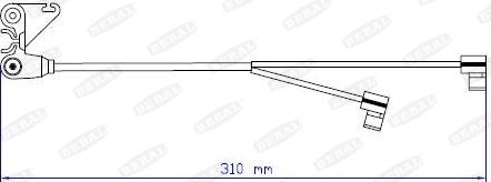 Beral UAI160 - Сигнализатор, износ тормозных колодок autospares.lv