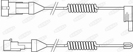 Beral UAI105 - Сигнализатор, износ тормозных колодок autospares.lv