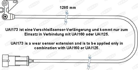 Beral UAI173 - Сигнализатор, износ тормозных колодок autospares.lv