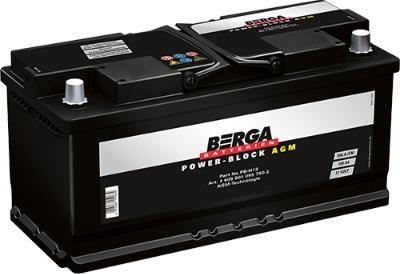BERGA 6059010957502 - Стартерная аккумуляторная батарея, АКБ autospares.lv