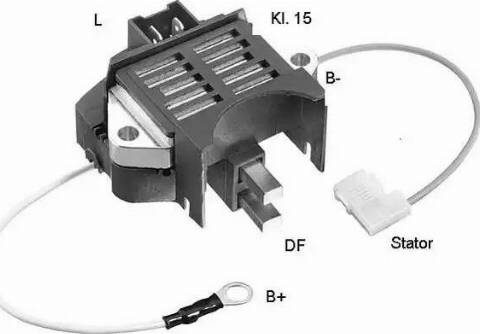 BorgWarner (BERU) GER016 - Регулятор напряжения, генератор autospares.lv