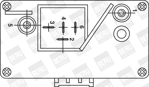 BorgWarner (BERU) GR059 - Реле, система накаливания autospares.lv