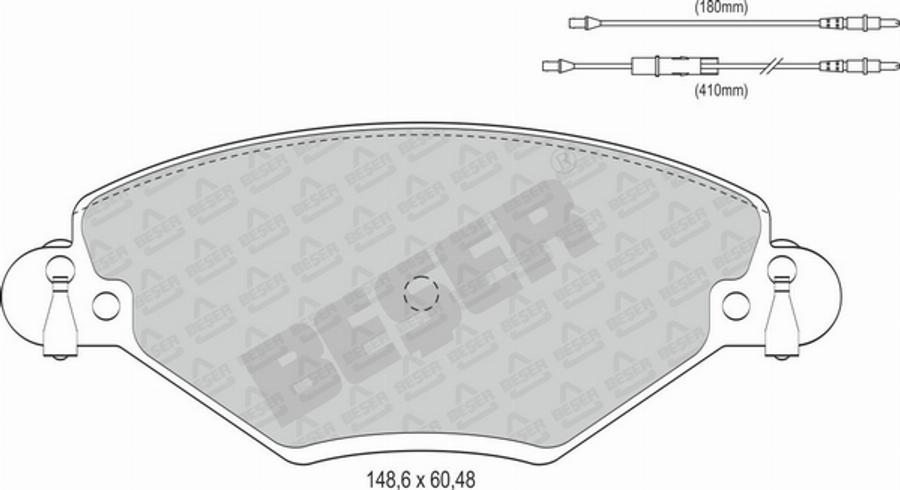 Beser 3935 - Тормозные колодки, дисковые, комплект autospares.lv