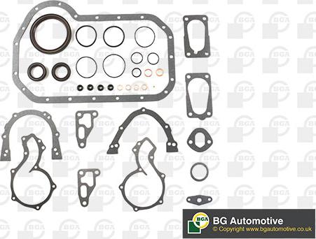 BGA CK6308 - Комплект прокладок, блок-картер двигателя autospares.lv