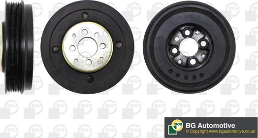 BGA DP0394 - Шкив коленчатого вала autospares.lv