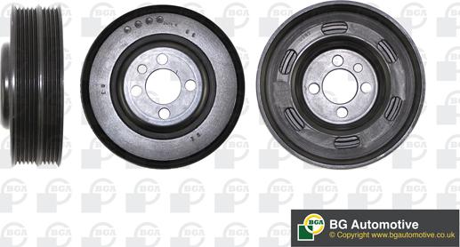 BGA DP8027 - Шкив коленчатого вала autospares.lv