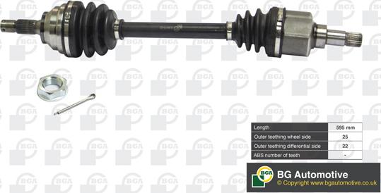 BGA DS1408L - Приводной вал autospares.lv